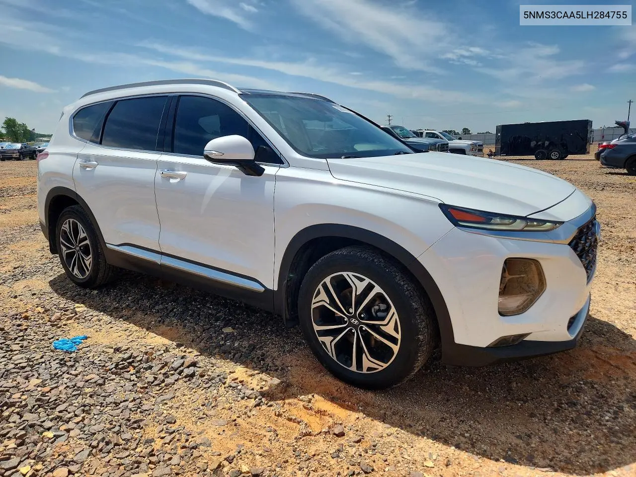 Auction sale of the 2020 Hyundai Santa Fe , vin: 5NMS3CAA5LH284755, lot number: 59066946