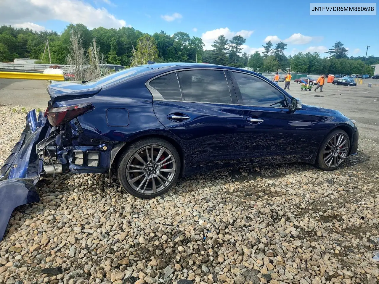 Auction sale of the 2021 Infiniti Q50 , vin: JN1FV7DR6MM880698, lot number: 55014206