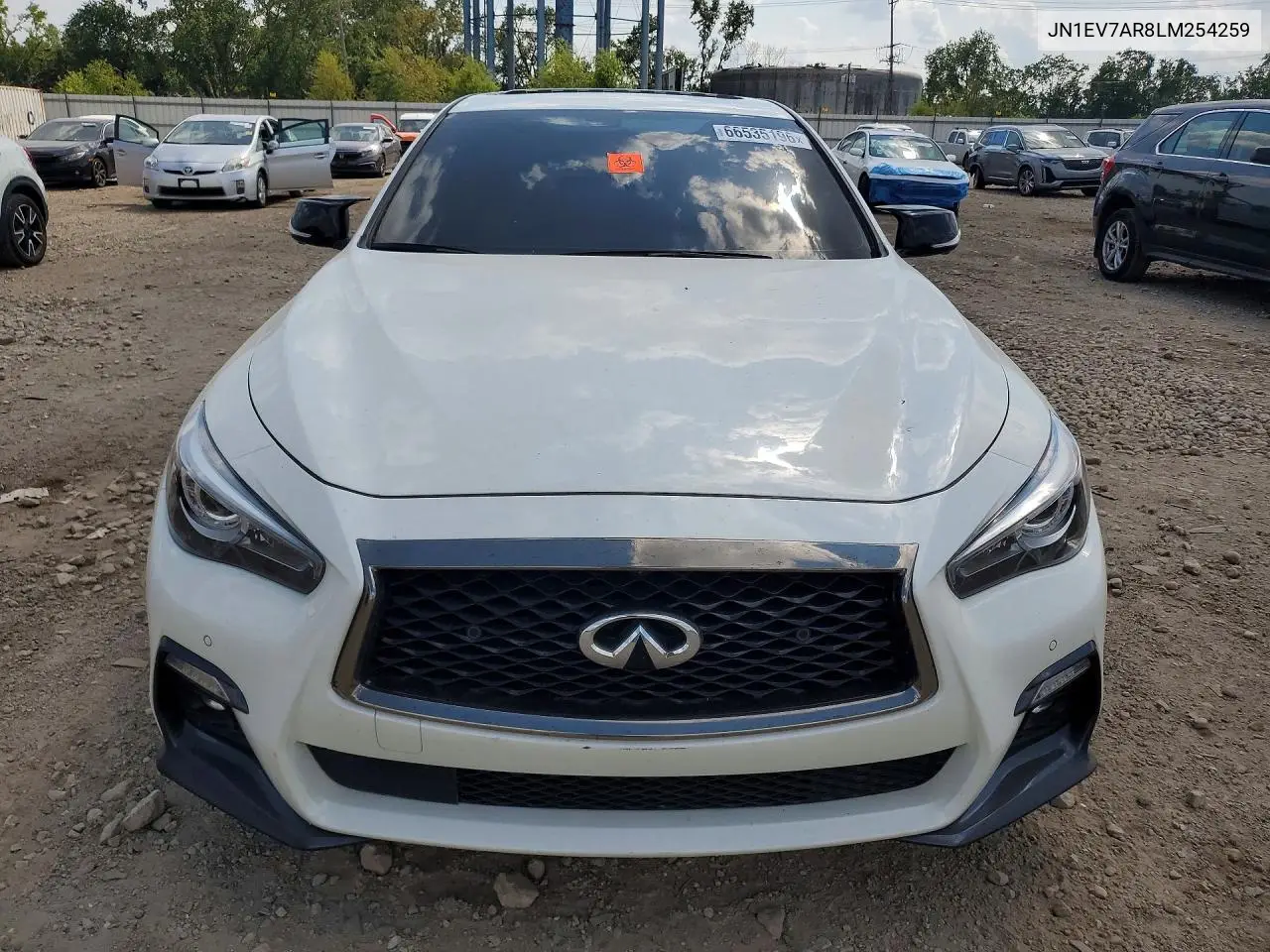Auction sale of the 2020 Infiniti Q50 , vin: JN1EV7AR8LM254259, lot number: 66535196
