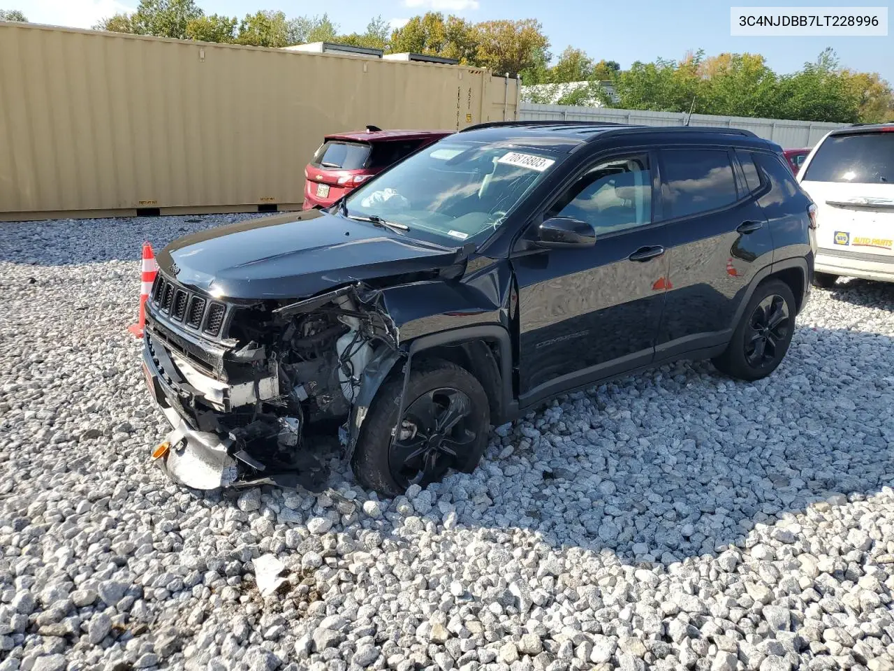 Auction sale of the 2020 Jeep Compass , vin: 3C4NJDBB7LT228996, lot number: 70818803