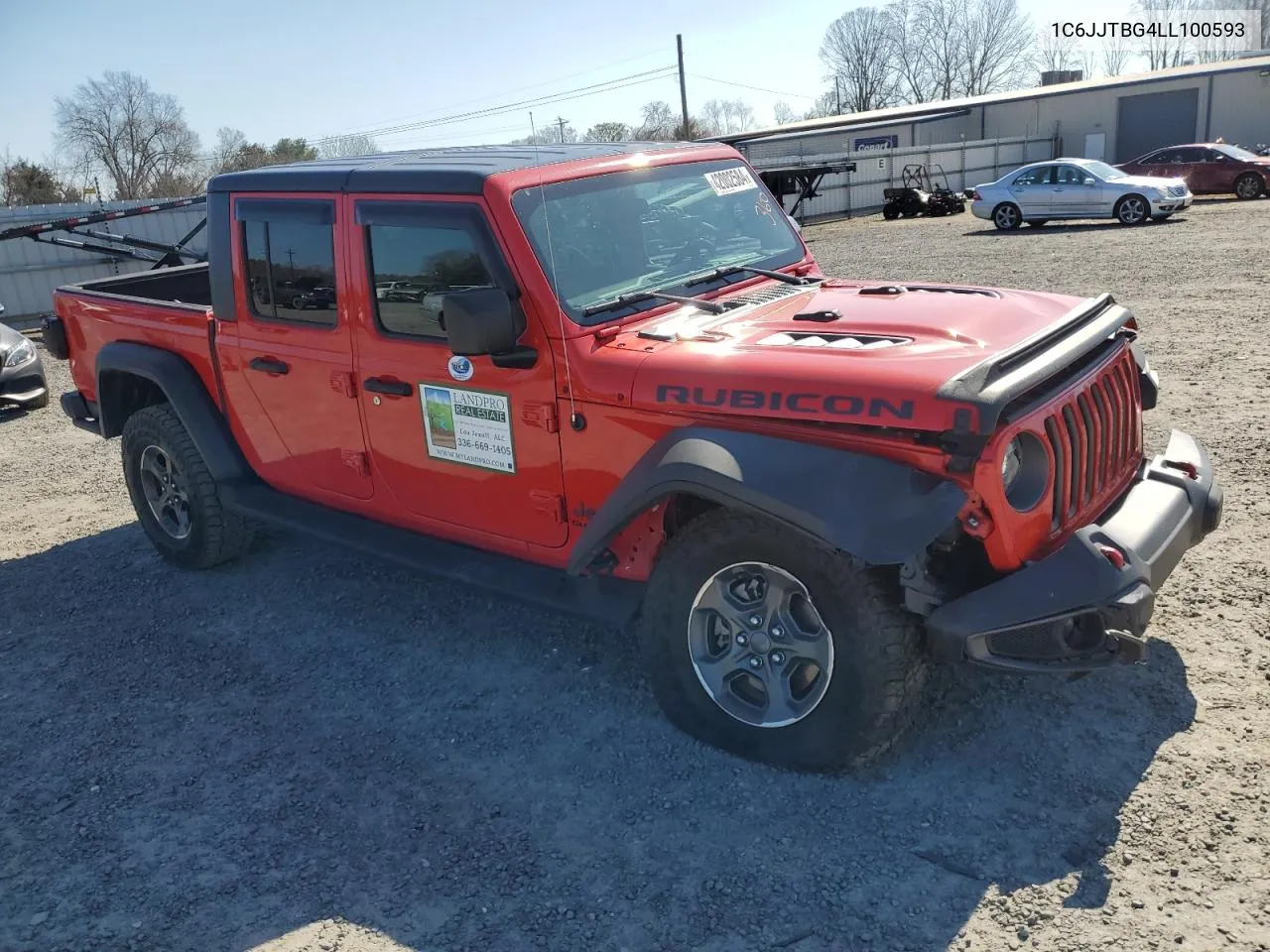 Auction sale of the 2020 Jeep Gladiator , vin: 1C6JJTBG4LL100593, lot number: 42002584
