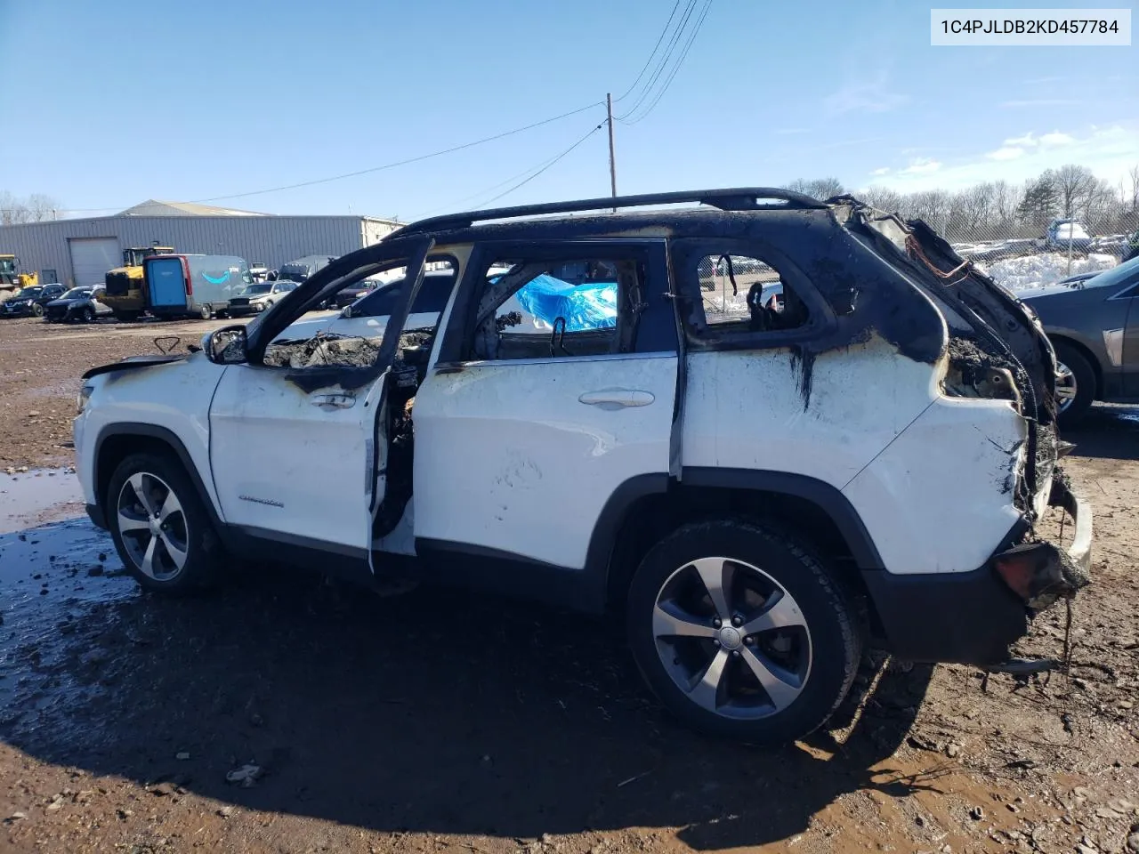 Auction sale of the 2019 Jeep Grand Cherokee , vin: 1C4PJLDB2KD457784, lot number: 43257624