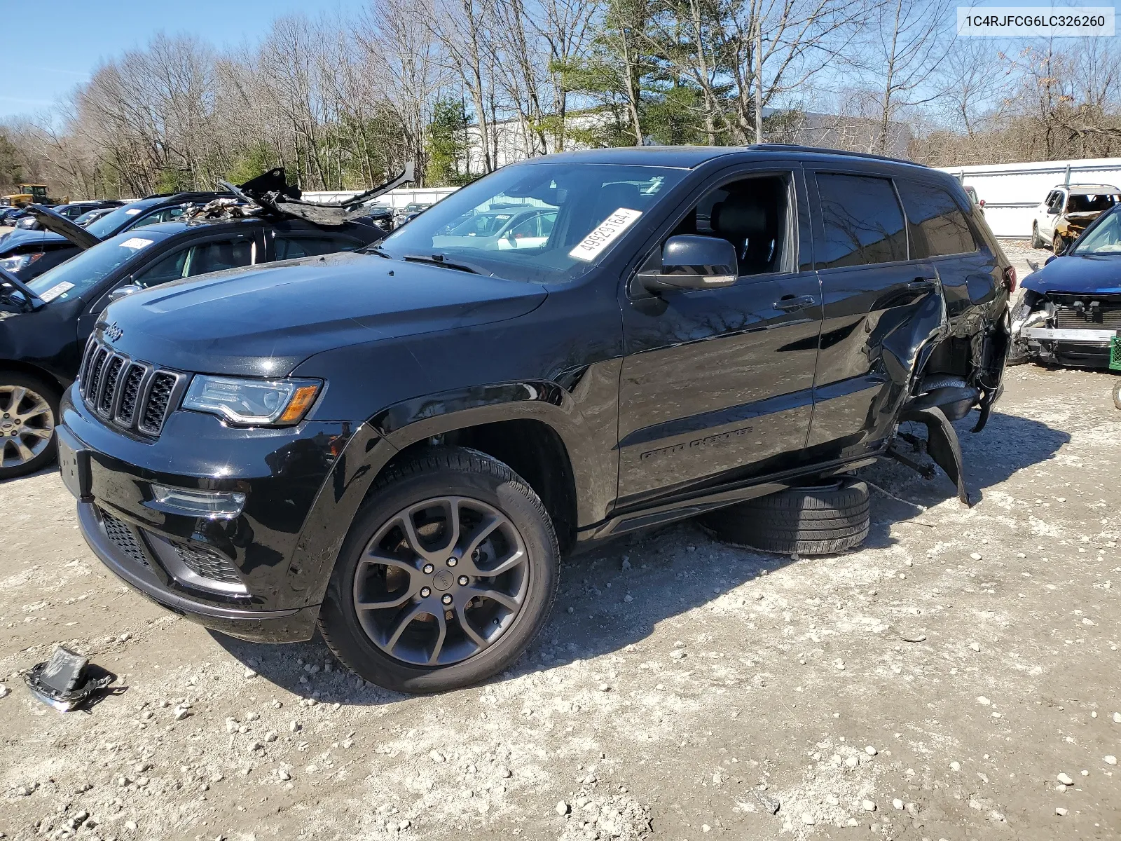 Auction sale of the 2020 Jeep Grand Cherokee , vin: 1C4RJFCG6LC326260, lot number: 49929164