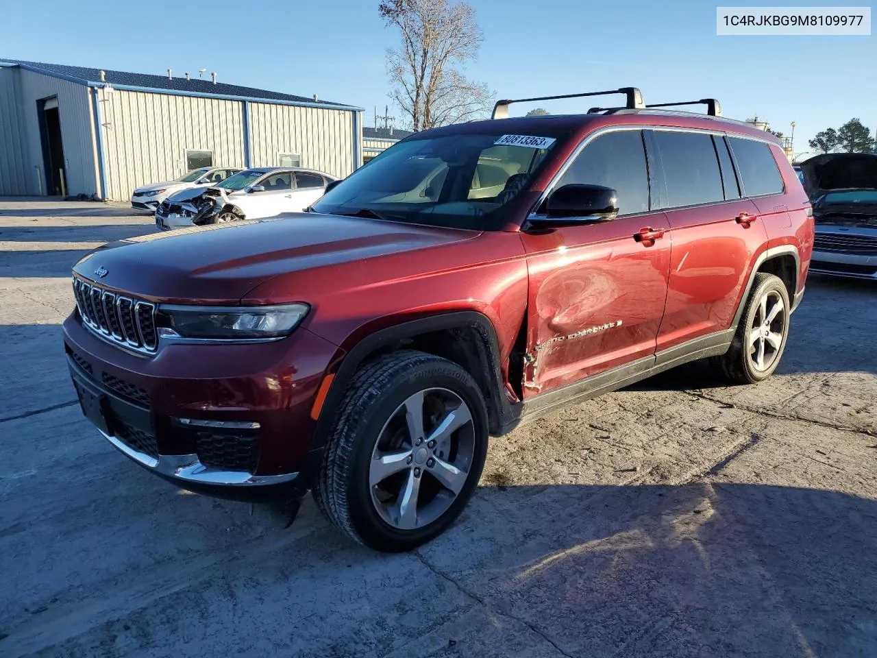 Auction sale of the 2021 Jeep Grand Cherokee , vin: 1C4RJKBG9M8109977, lot number: 80813363