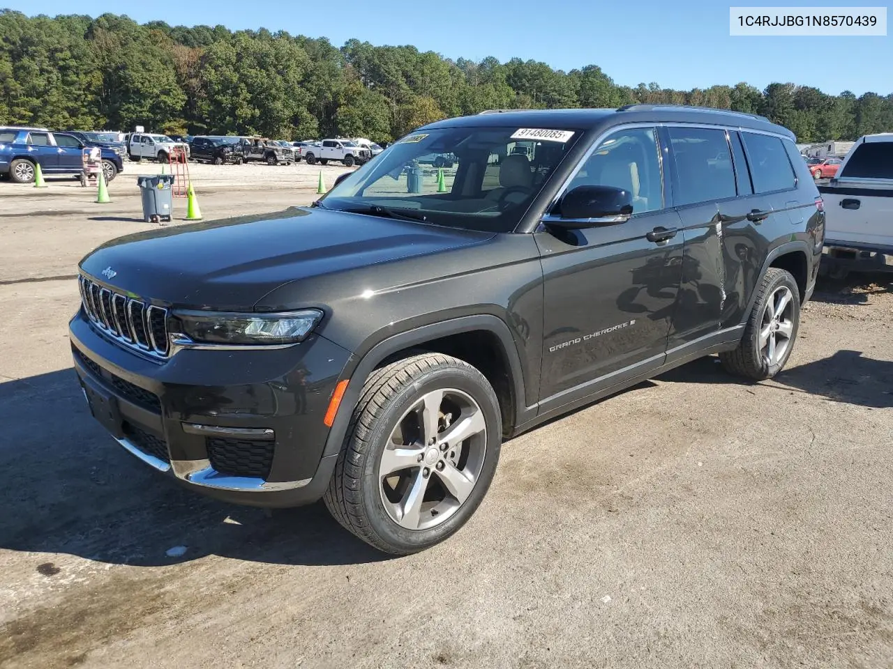 Auction sale of the 2022 Jeep Grand Cherokee , vin: 1C4RJJBG1N8570439, lot number: 91480085