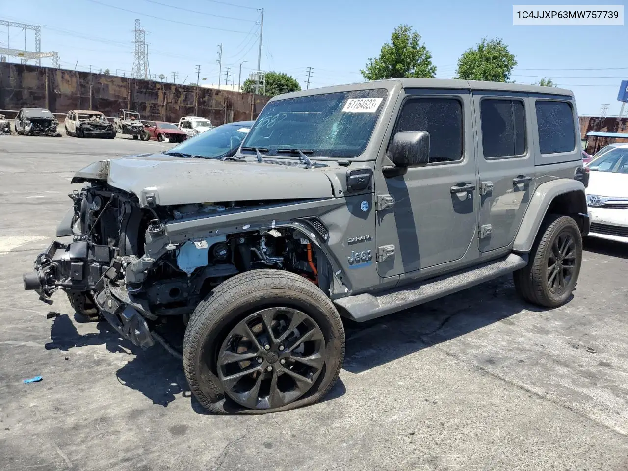 Auction sale of the 2021 Jeep Wrangler , vin: 1C4JJXP63MW757739, lot number: 61764623