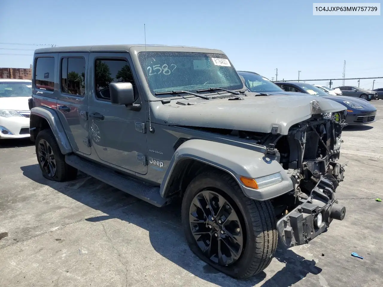 Auction sale of the 2021 Jeep Wrangler , vin: 1C4JJXP63MW757739, lot number: 61764623