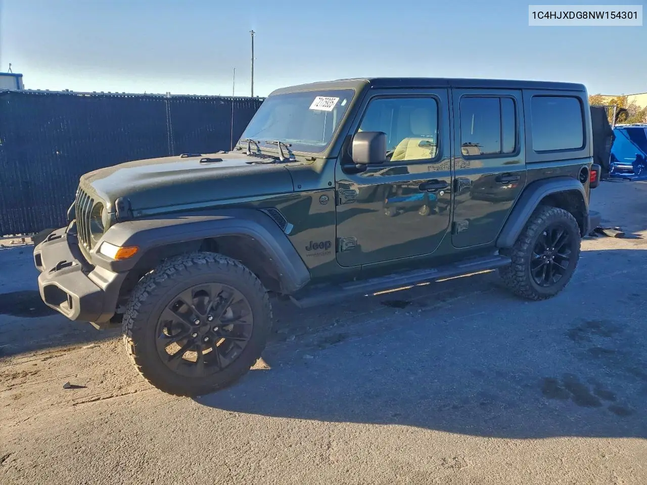 Auction sale of the 2022 Jeep Wrangler , vin: 1C4HJXDG8NW154301, lot number: 72175935