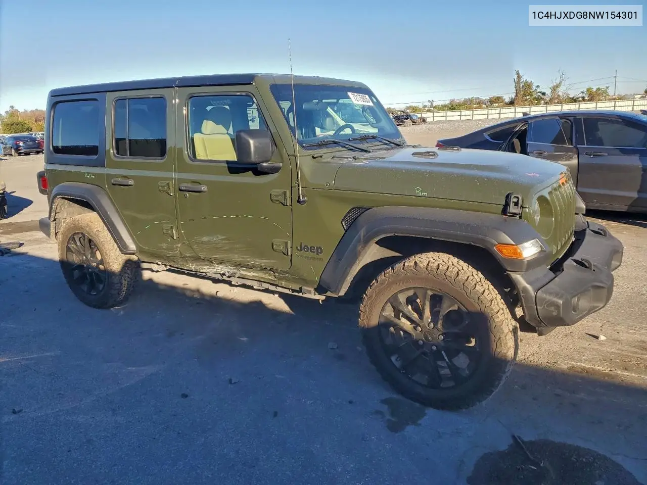 Auction sale of the 2022 Jeep Wrangler , vin: 1C4HJXDG8NW154301, lot number: 72175935