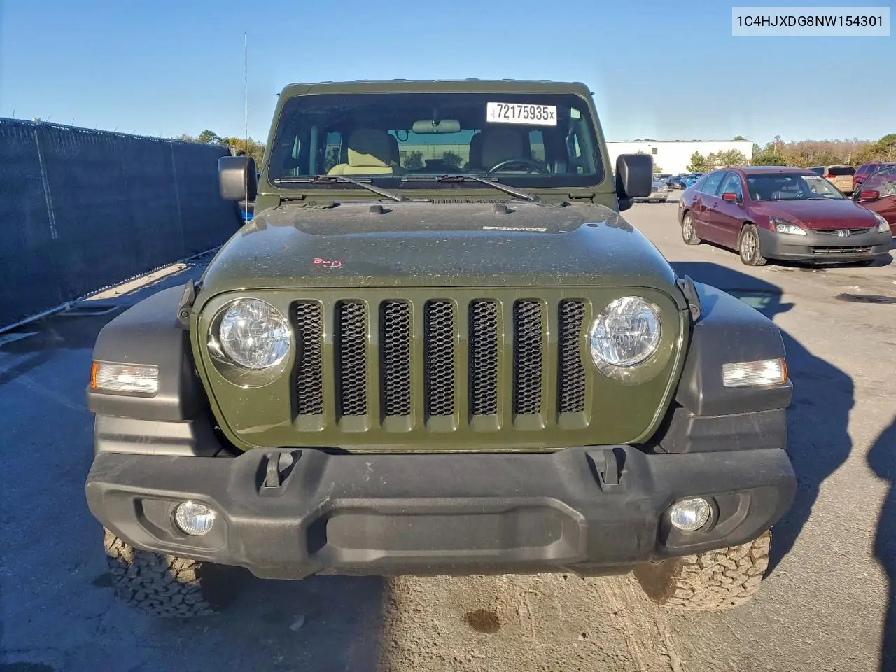 Auction sale of the 2022 Jeep Wrangler , vin: 1C4HJXDG8NW154301, lot number: 72175935