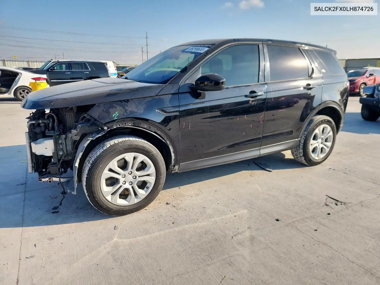 Auction sale of the 2020 Land Rover Discovery Sport , vin: SALCK2FX0LH874726, lot number: 86099655
