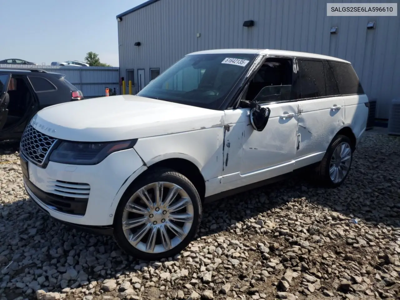 Auction sale of the 2020 Land Rover Range Rover , vin: SALGS2SE6LA596610, lot number: 61642135
