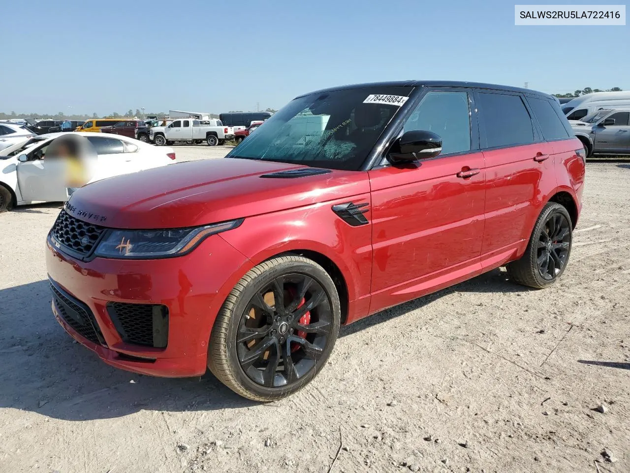 Auction sale of the 2020 Land Rover Range Rover , vin: SALWS2RU5LA722416, lot number: 78449884