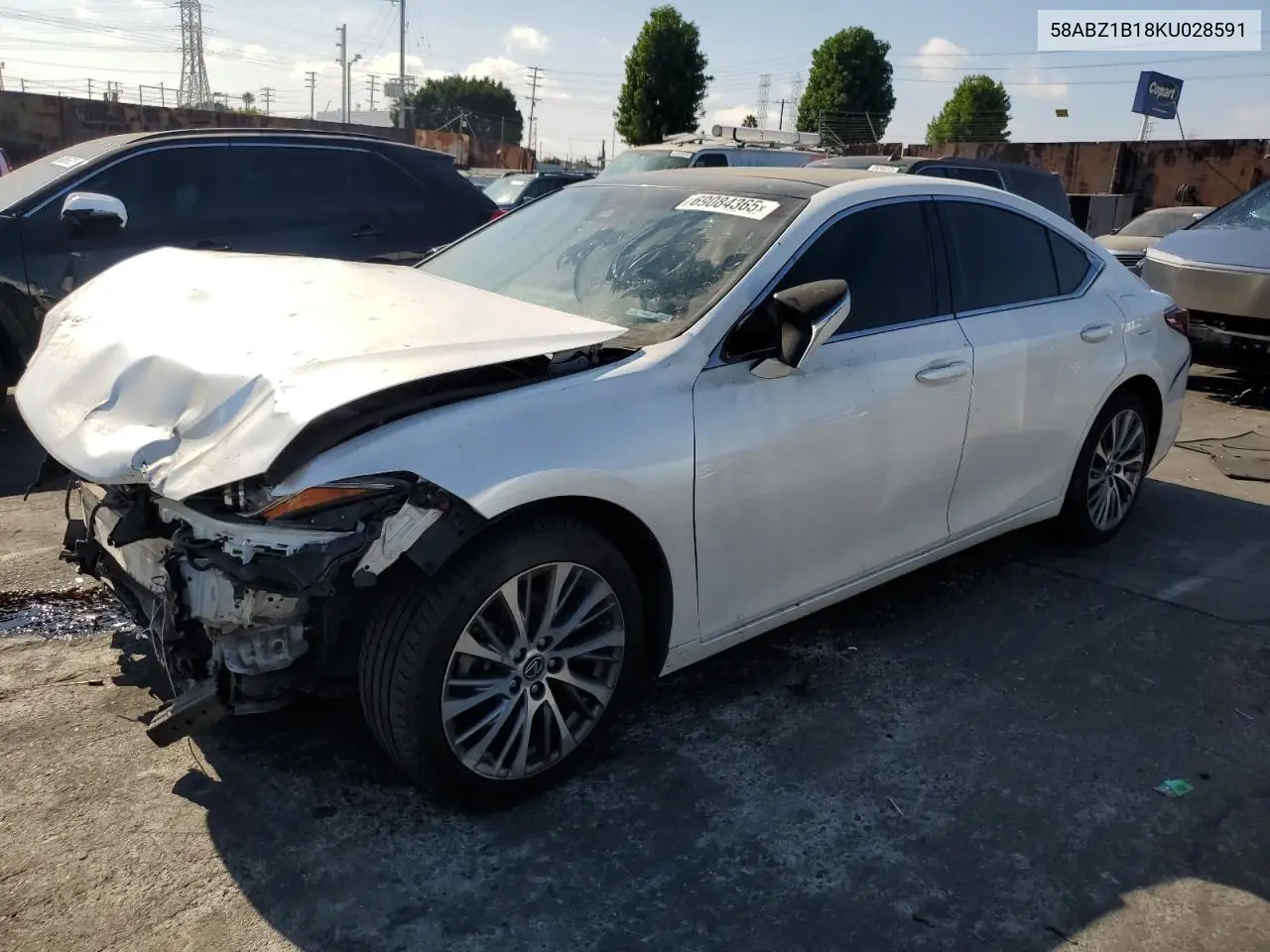 Auction sale of the 2019 Lexus ES , vin: 58ABZ1B18KU028591, lot number: 69084365