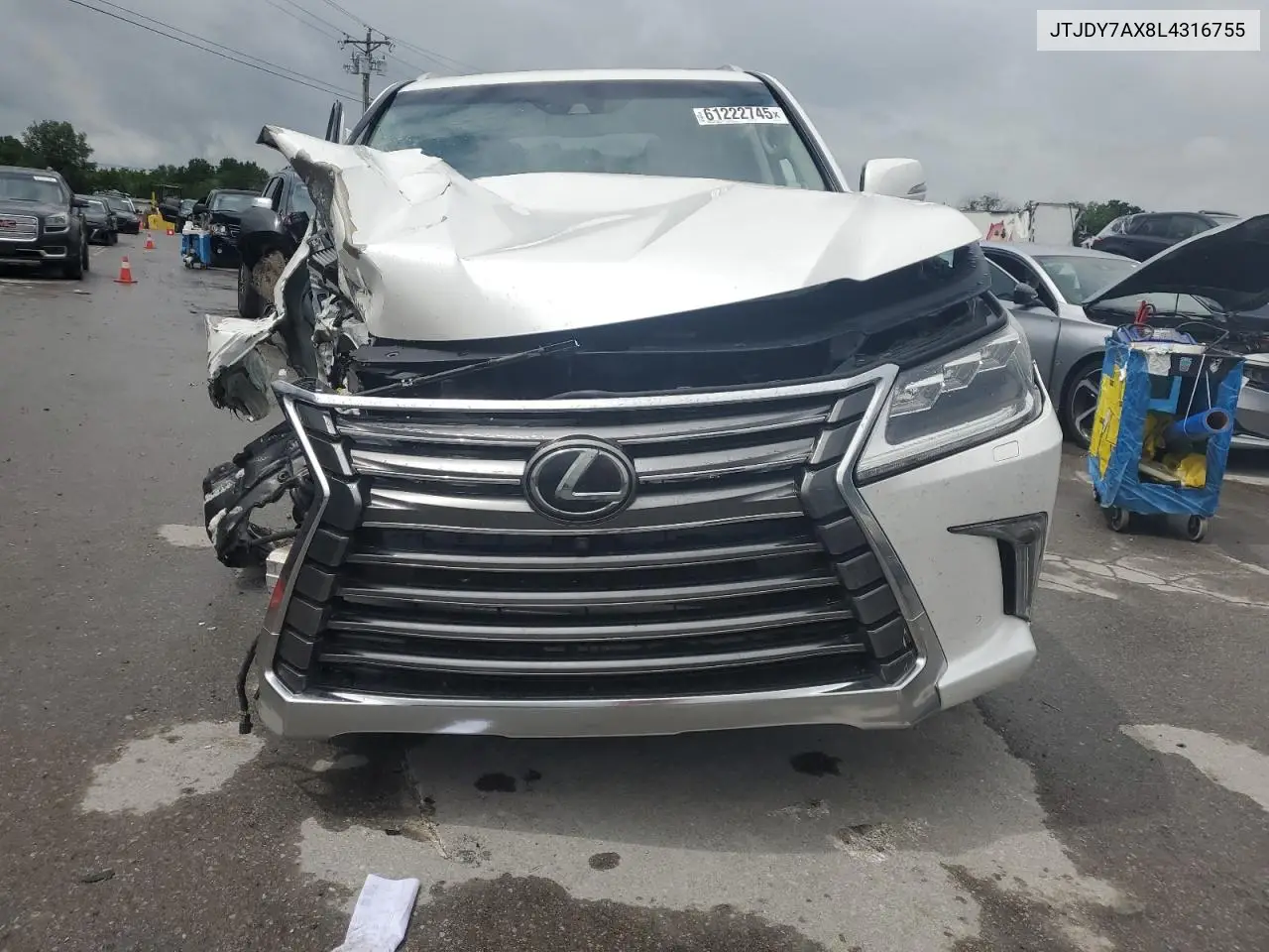 Auction sale of the 2020 Lexus LX , vin: JTJDY7AX8L4316755, lot number: 61222745