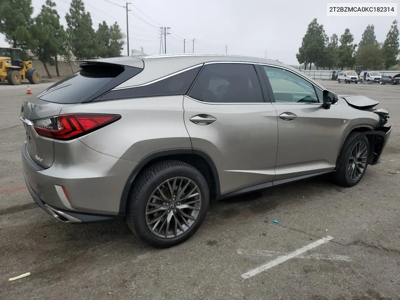 Auction sale of the 2019 Lexus RX , vin: 2T2BZMCA0KC182314, lot number: 82437855