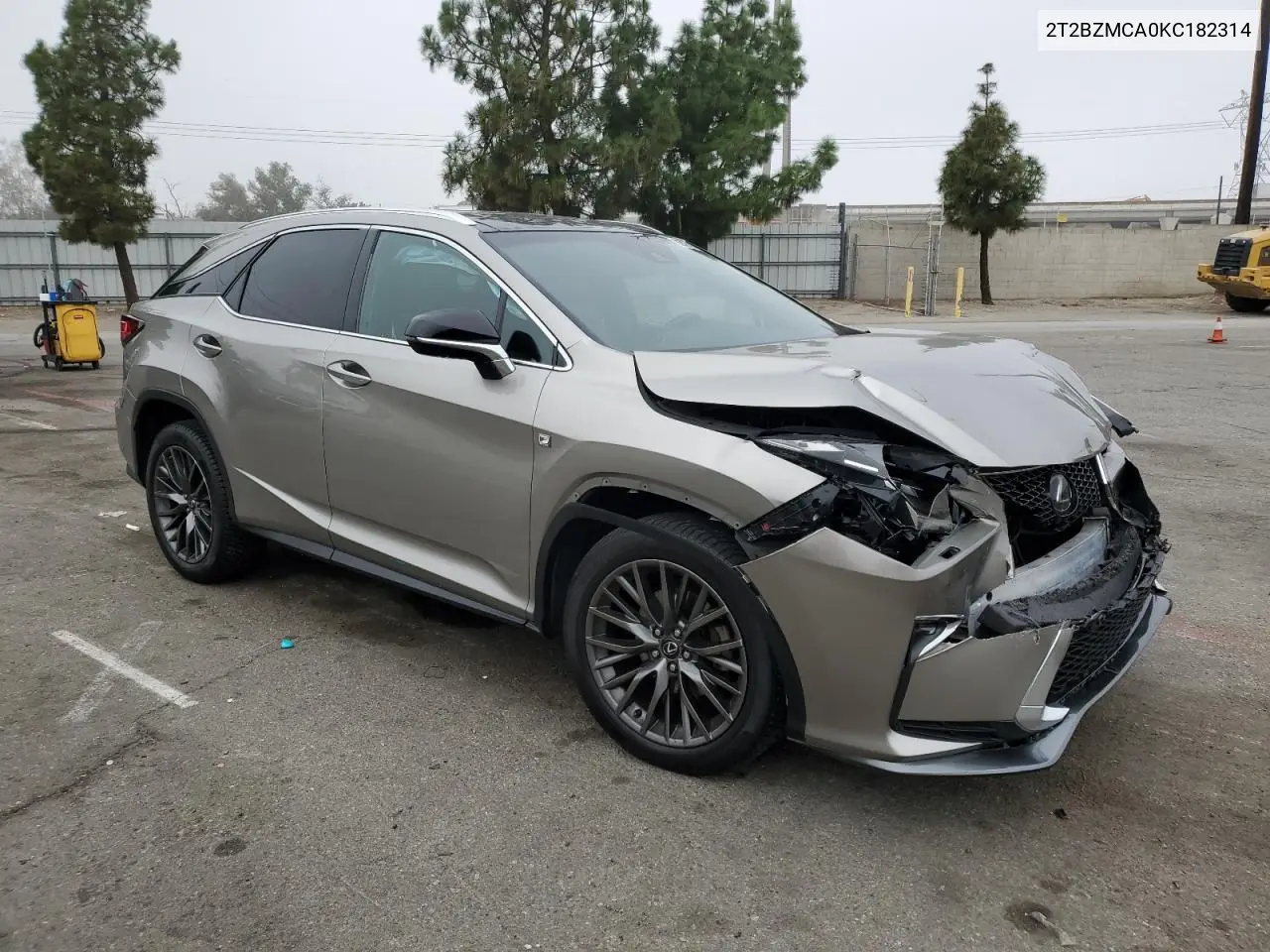 Auction sale of the 2019 Lexus RX , vin: 2T2BZMCA0KC182314, lot number: 82437855
