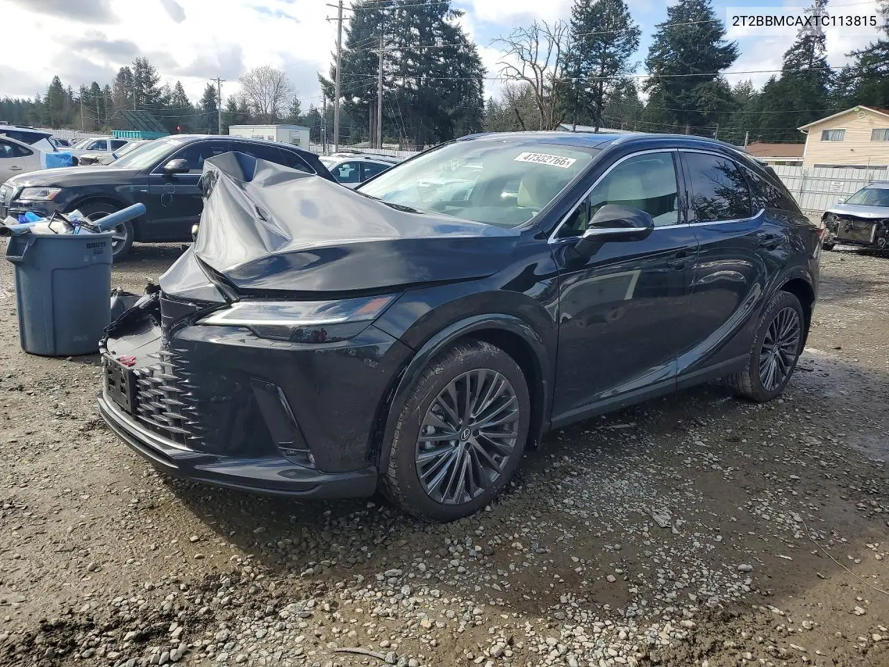 Auction sale of the 2026 Lexus RX , vin: 2T2BBMCAXTC113815, lot number: 47352766