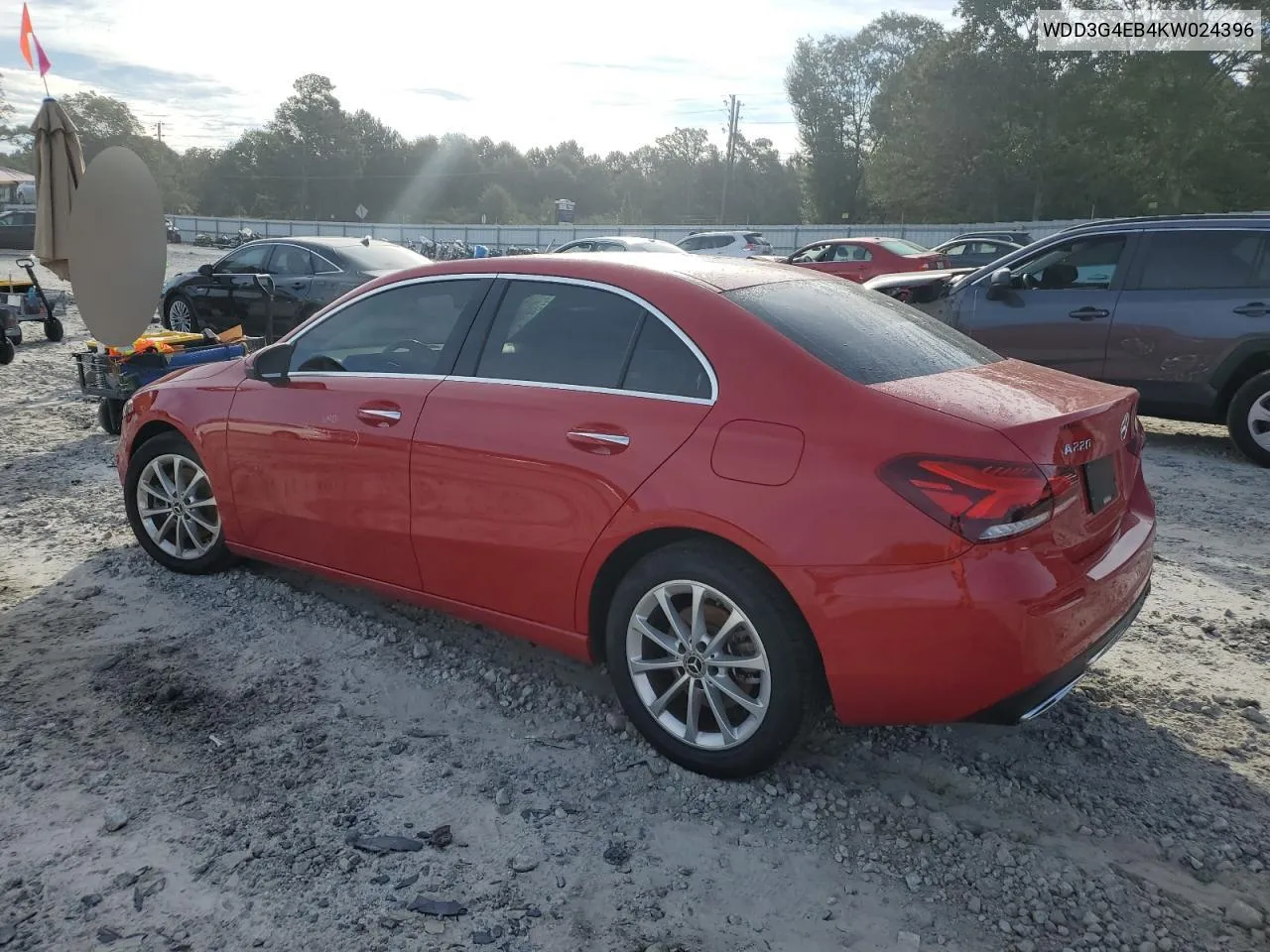 Auction sale of the 2019 Mercedes Benz A klasse , vin: WDD3G4EB4KW024396, lot number: 69204643