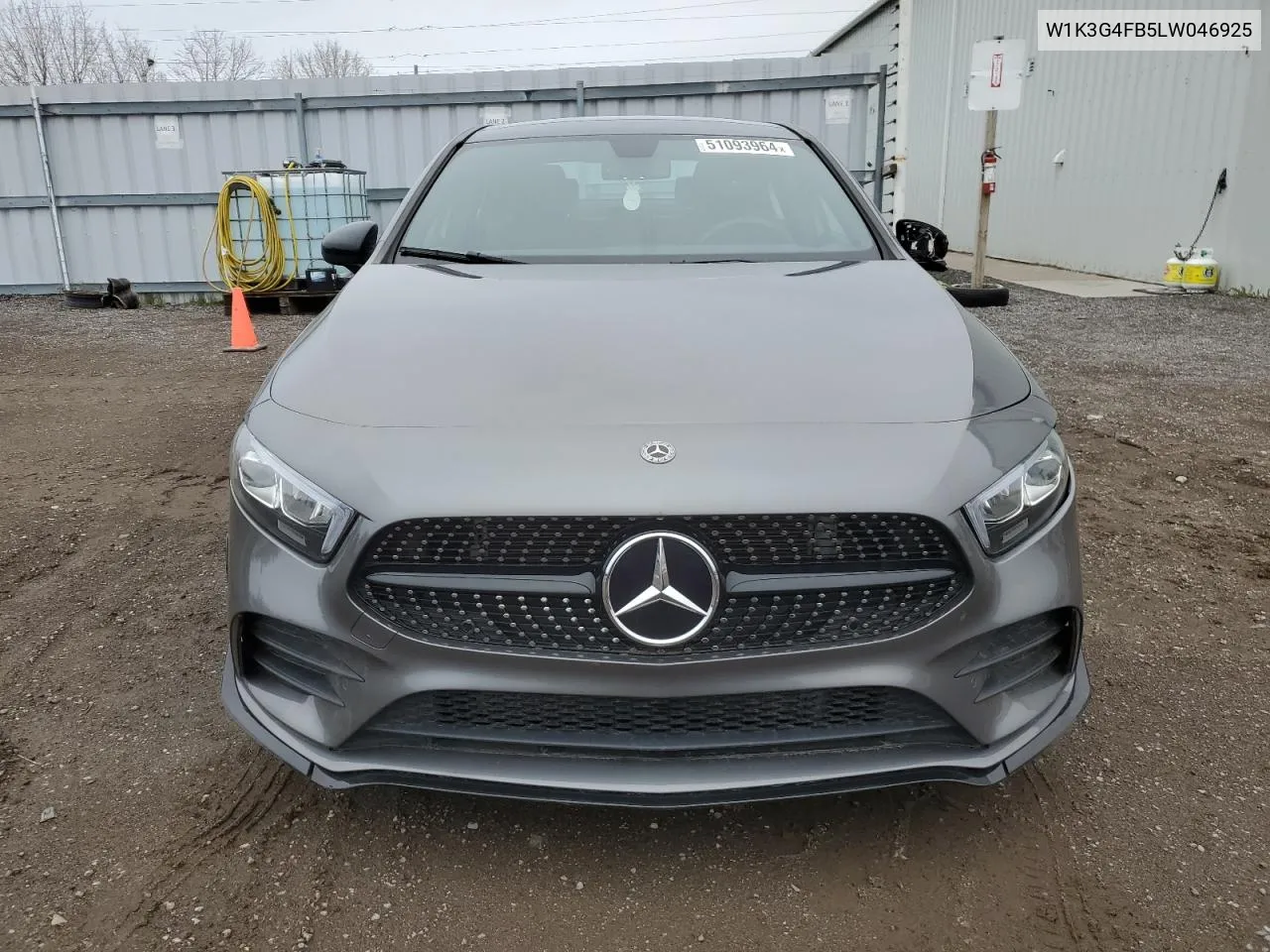 Auction sale of the 2020 Mercedes Benz A klasse , vin: W1K3G4FB5LW046925, lot number: 51093964