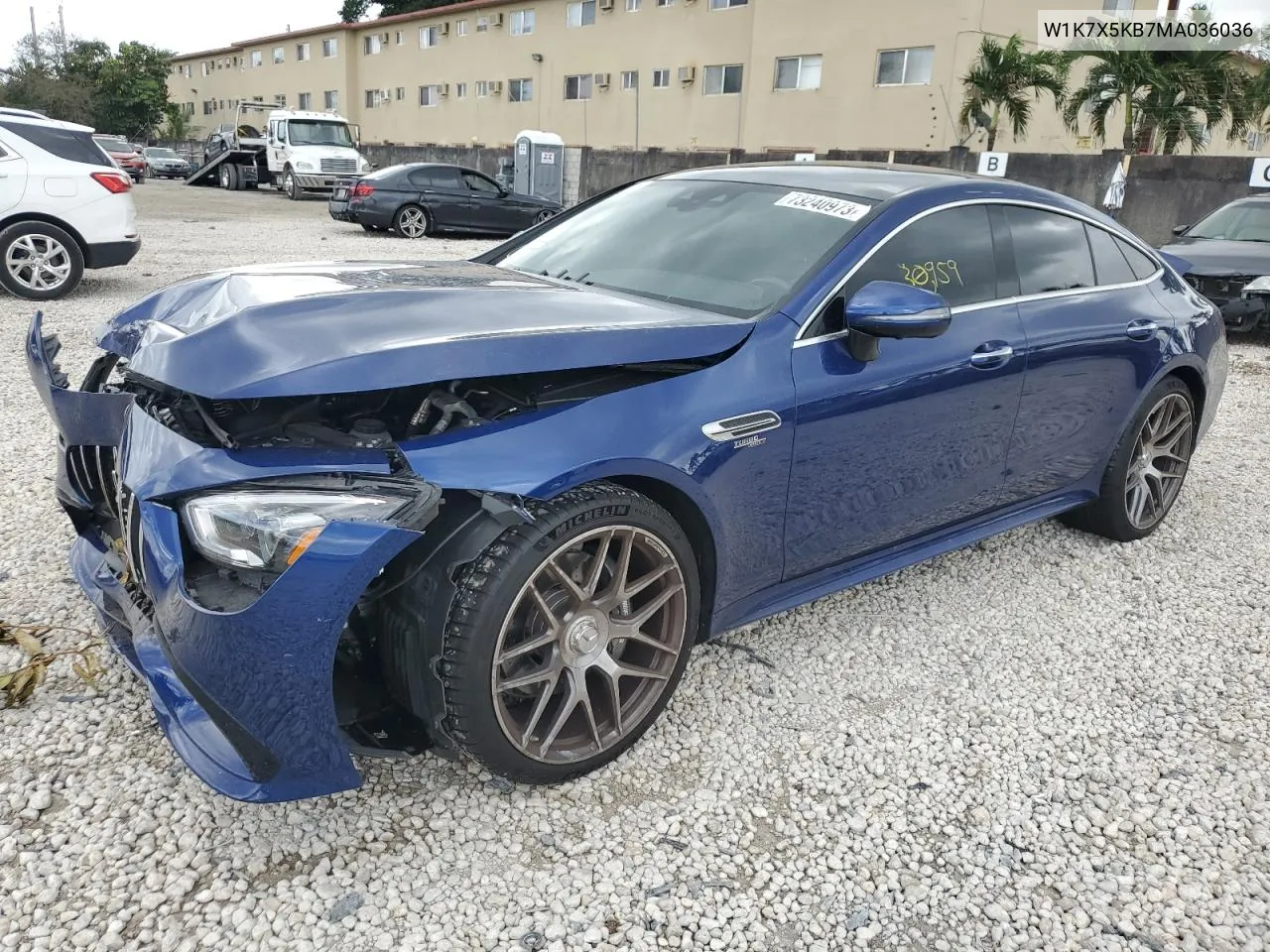 Auction sale of the 2021 Mercedes Benz AMG GT , vin: W1K7X5KB7MA036036, lot number: 73240973
