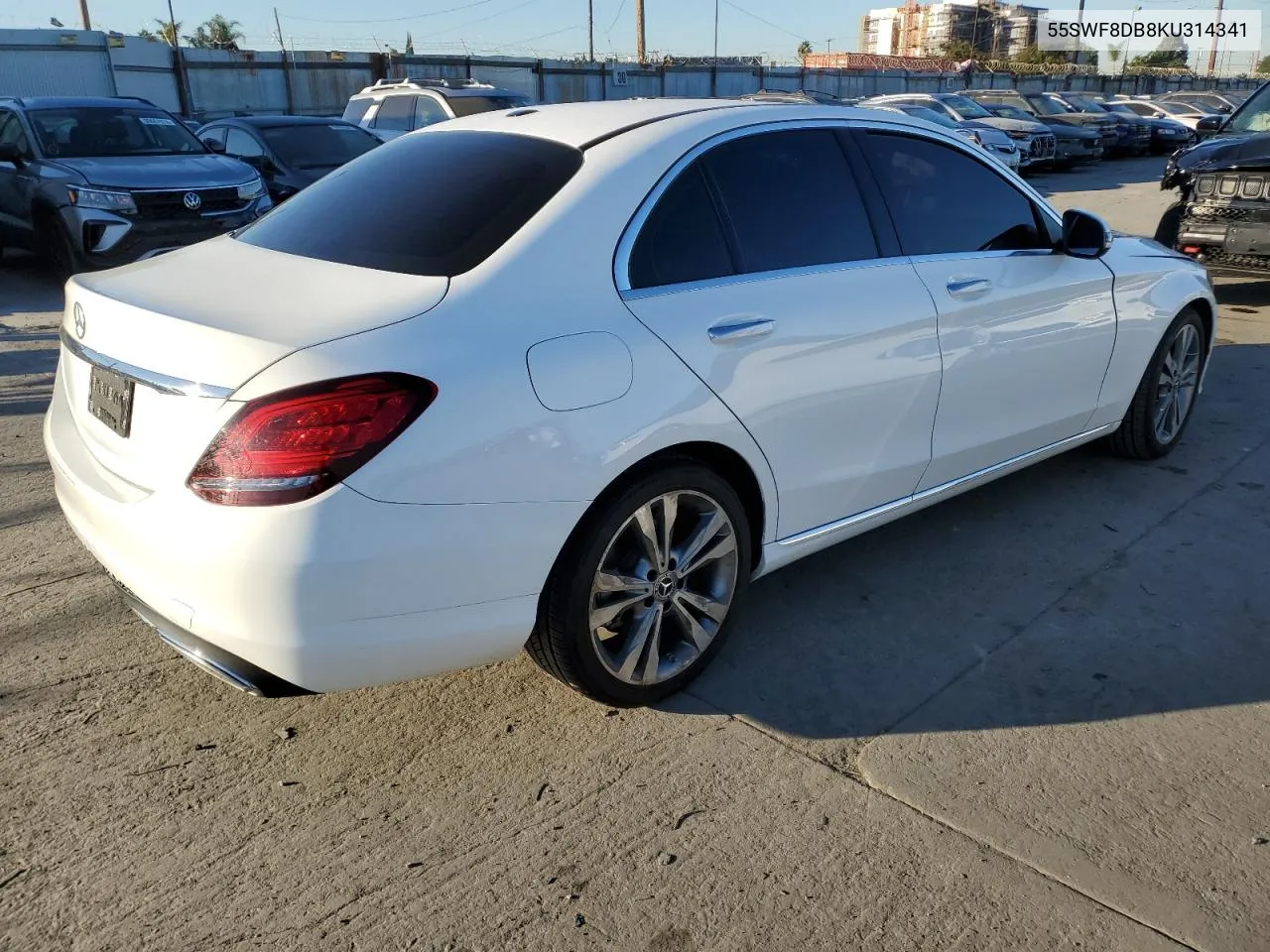 Auction sale of the 2019 Mercedes Benz C klasse , vin: 55SWF8DB8KU314341, lot number: 80901624