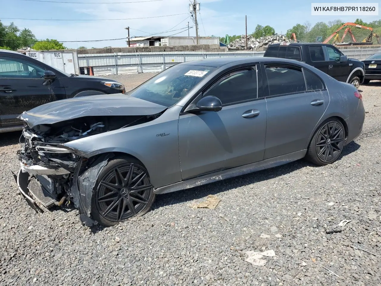 Auction sale of the 2023 Mercedes Benz C klasse AMG , vin: W1KAF8HB7PR118260, lot number: 56133775