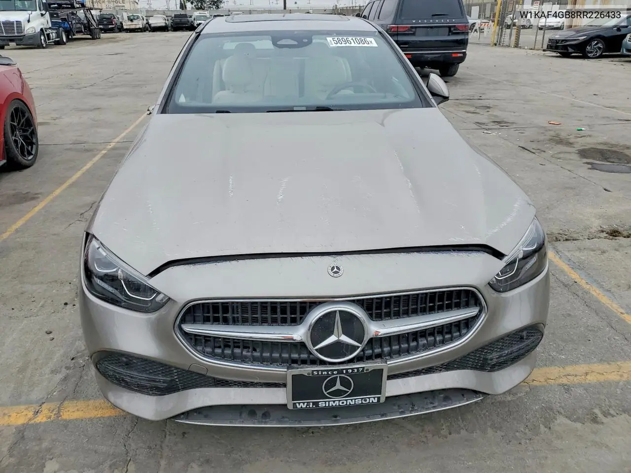 Auction sale of the 2024 Mercedes Benz C klasse , vin: W1KAF4GB8RR226433, lot number: 58961086