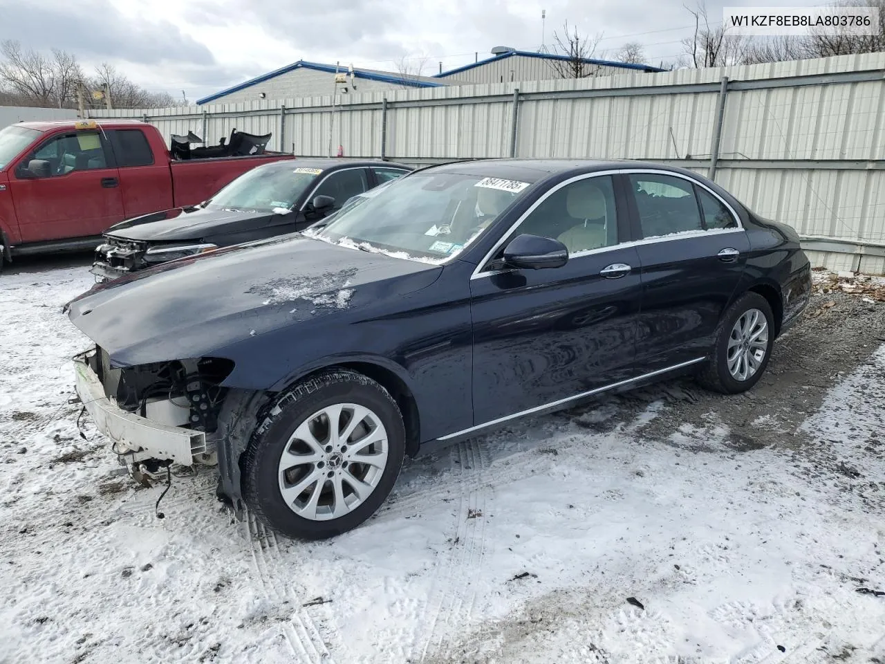 Auction sale of the 2020 Mercedes Benz E klasse , vin: W1KZF8EB8LA803786, lot number: 88471785