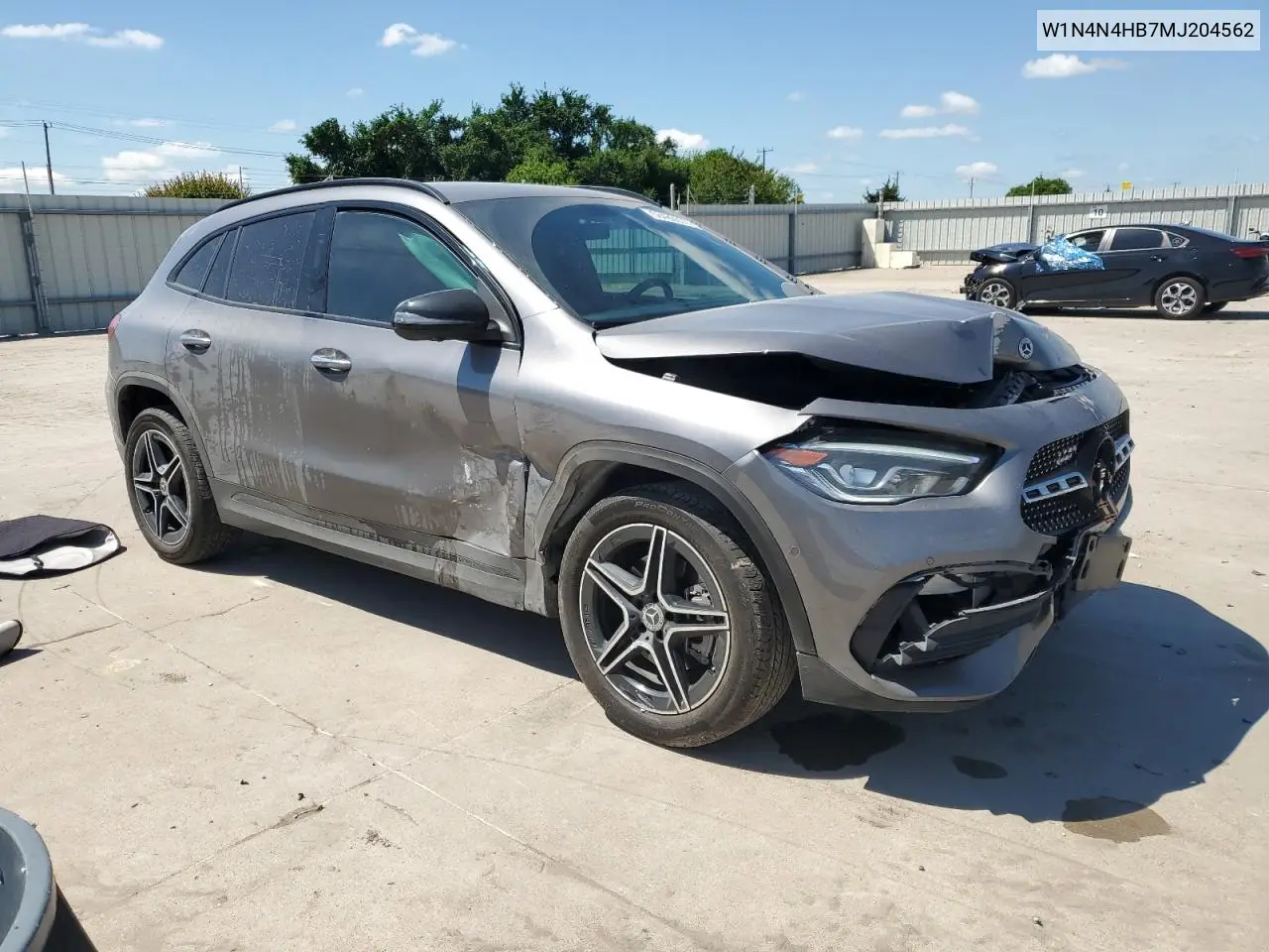 Auction sale of the 2021 Mercedes Benz GLA klasse , vin: W1N4N4HB7MJ204562, lot number: 56486515