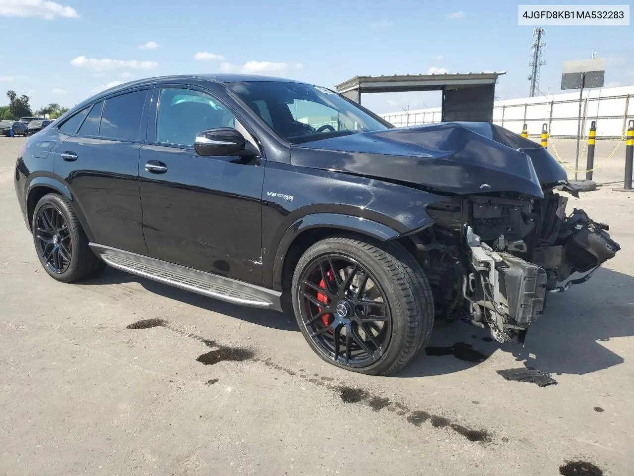 Auction sale of the 2021 Mercedes Benz GLE , vin: 4JGFD8KB1MA532283, lot number: 53980545