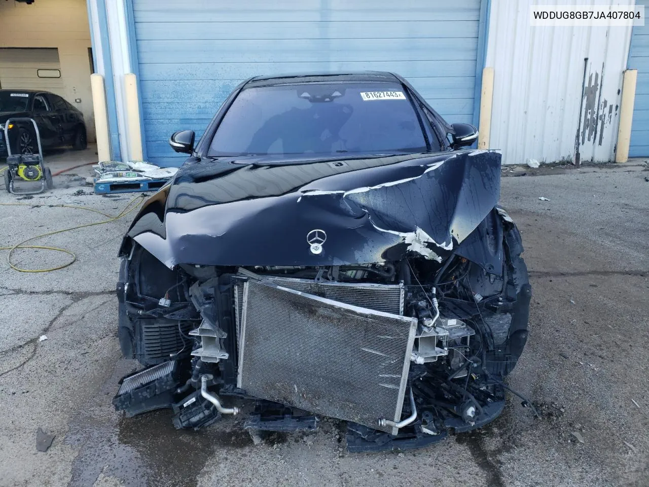Auction sale of the 2018 Mercedes Benz S klasse , vin: WDDUG8GB7JA407804, lot number: 81627443