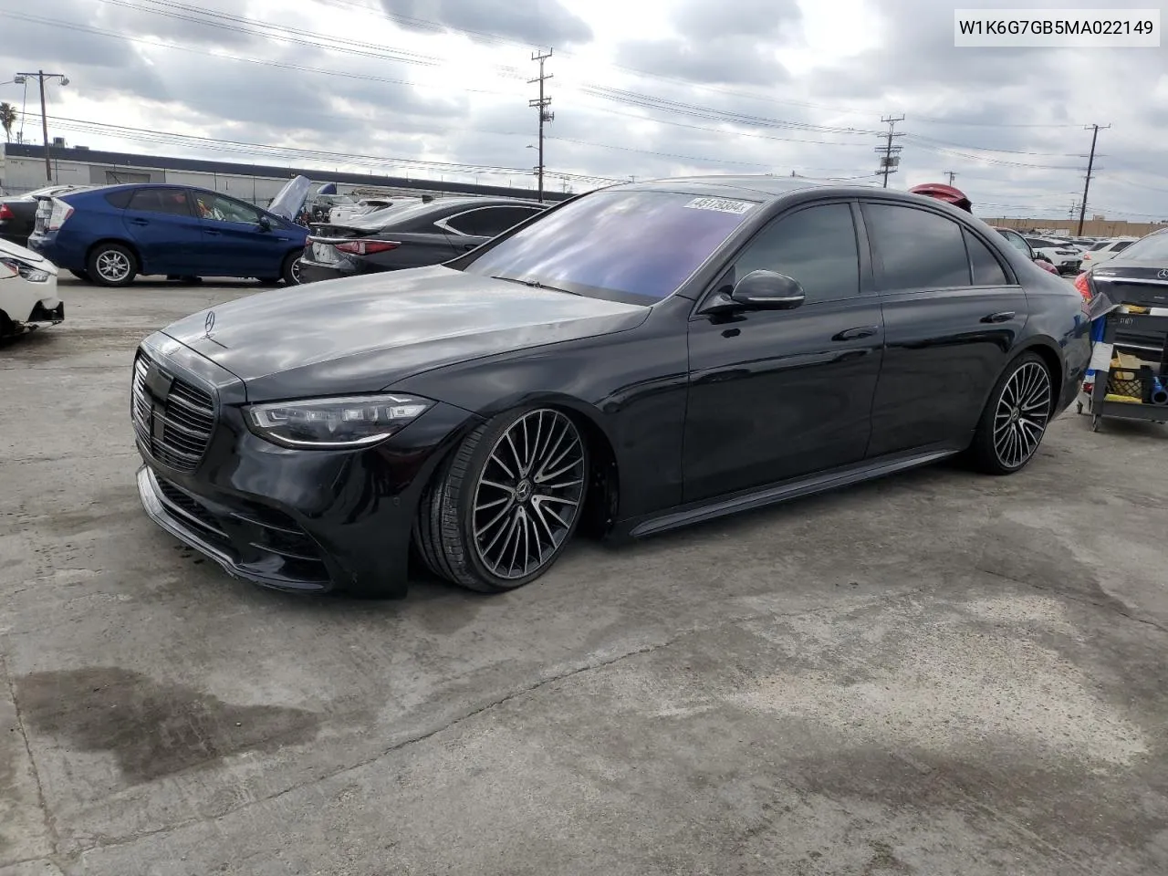 Auction sale of the 2021 Mercedes Benz S klasse , vin: W1K6G7GB5MA022149, lot number: 45179384