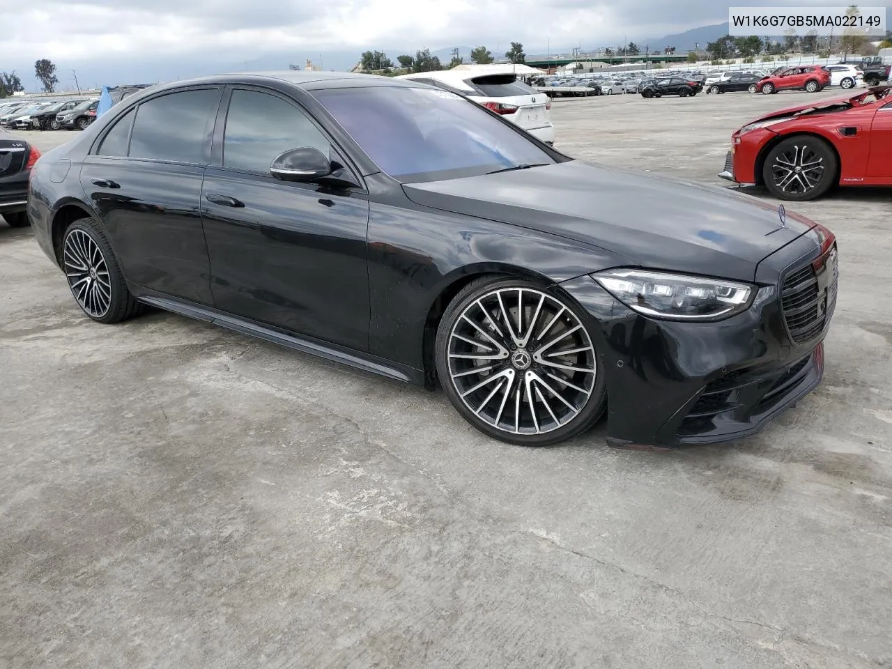 Auction sale of the 2021 Mercedes Benz S klasse , vin: W1K6G7GB5MA022149, lot number: 45179384