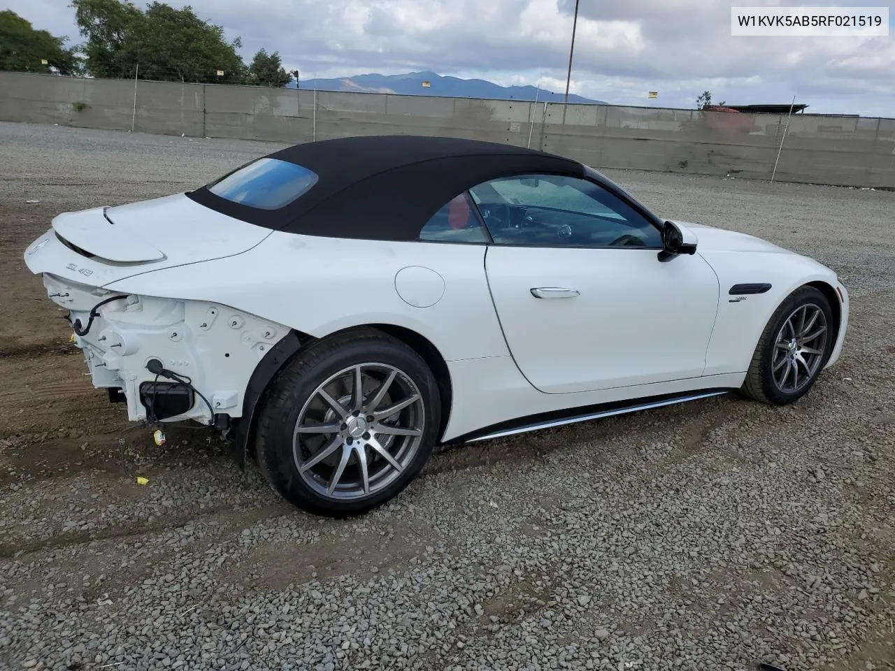 Auction sale of the 2024 Mercedes Benz SL klasse , vin: W1KVK5AB5RF021519, lot number: 72584794