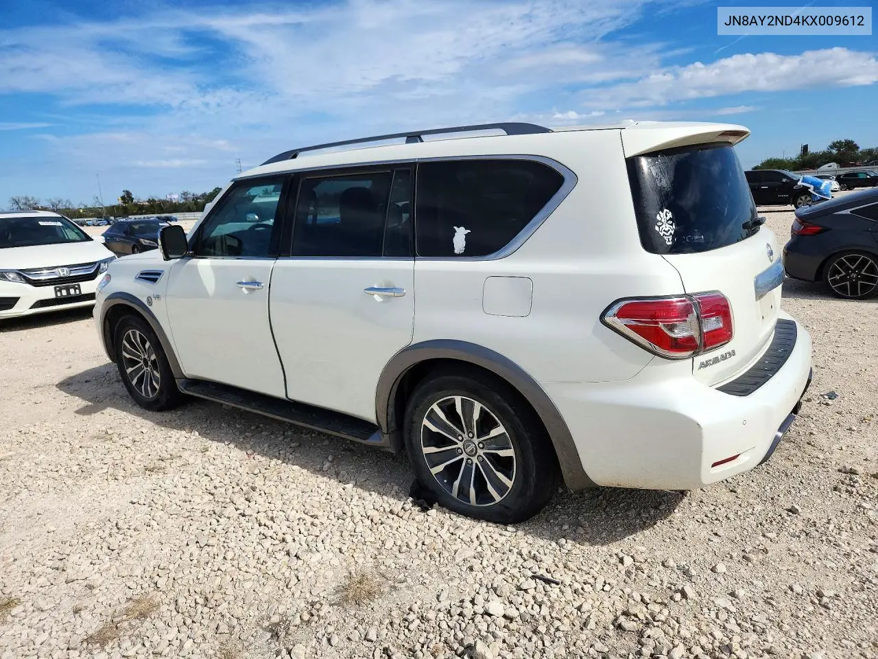 Auction sale of the 2019 Nissan Armada , vin: JN8AY2ND4KX009612, lot number: 73375996