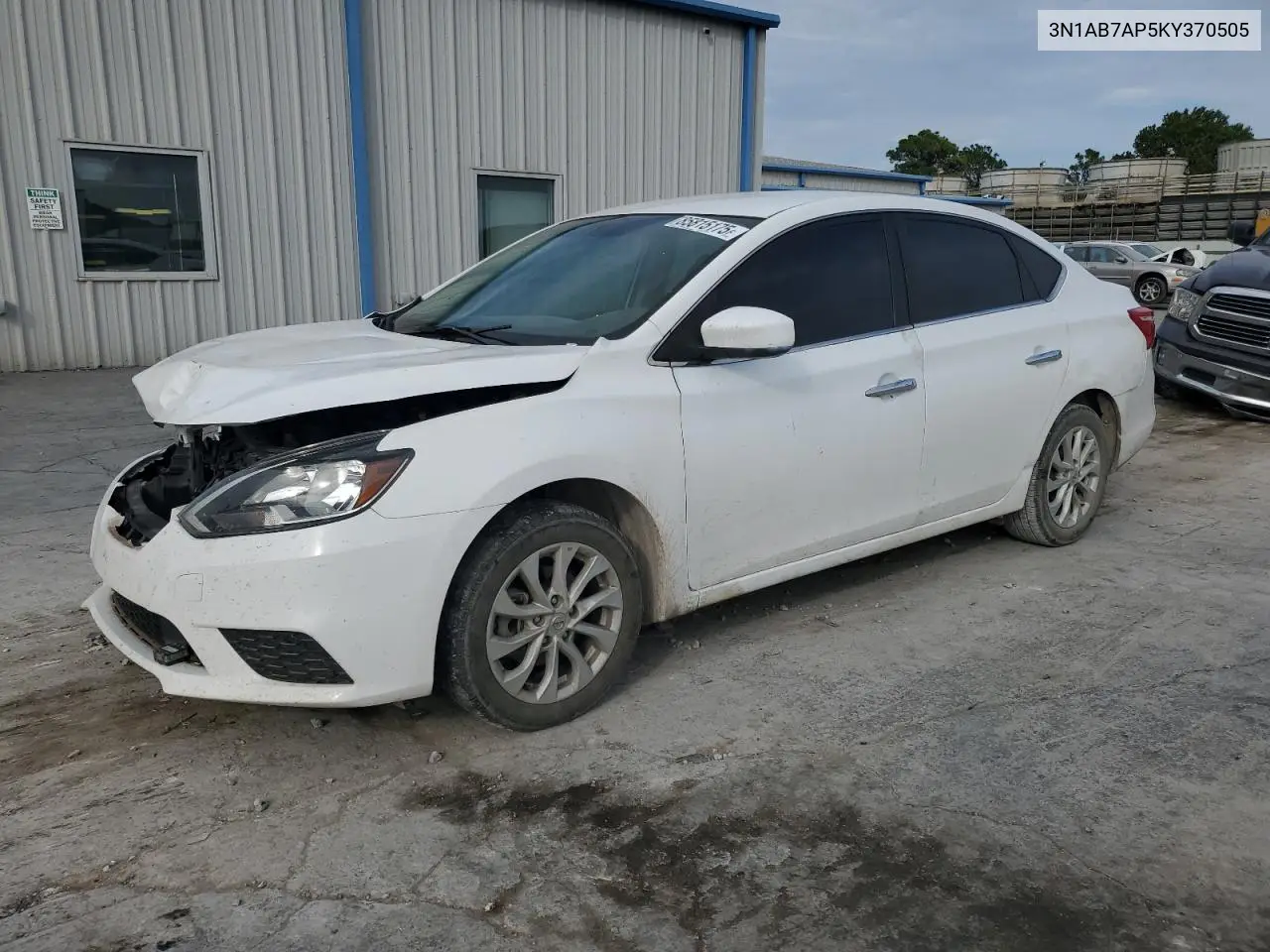 Auction sale of the 2019 Nissan Sentra , vin: 3N1AB7AP5KY370505, lot number: 85815175