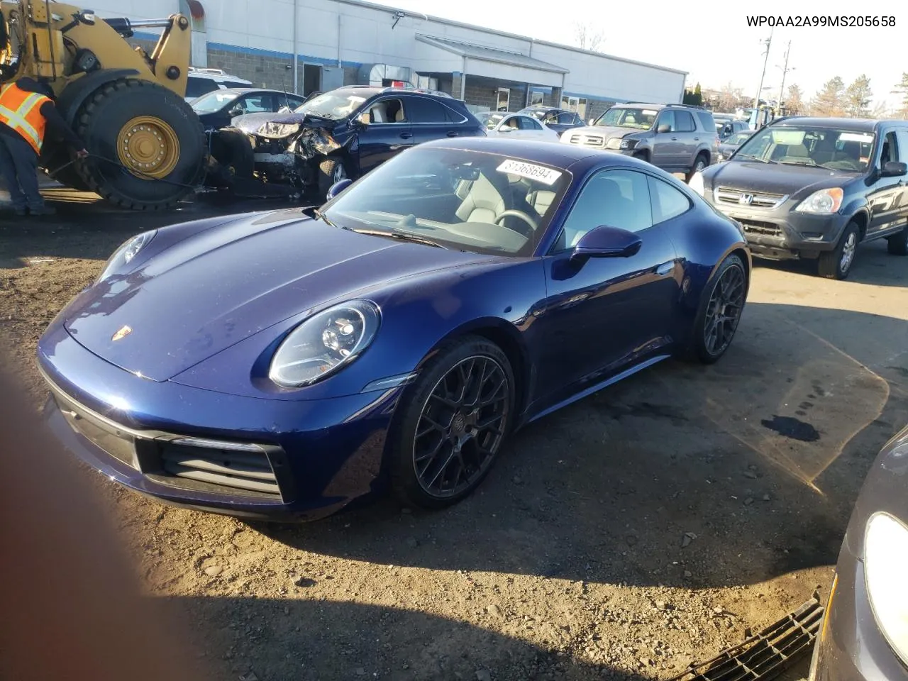 Auction sale of the 2021 Porsche 911 , vin: WP0AA2A99MS205658, lot number: 81368694