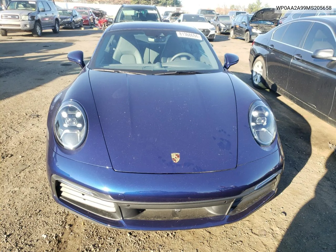 Auction sale of the 2021 Porsche 911 , vin: WP0AA2A99MS205658, lot number: 81368694