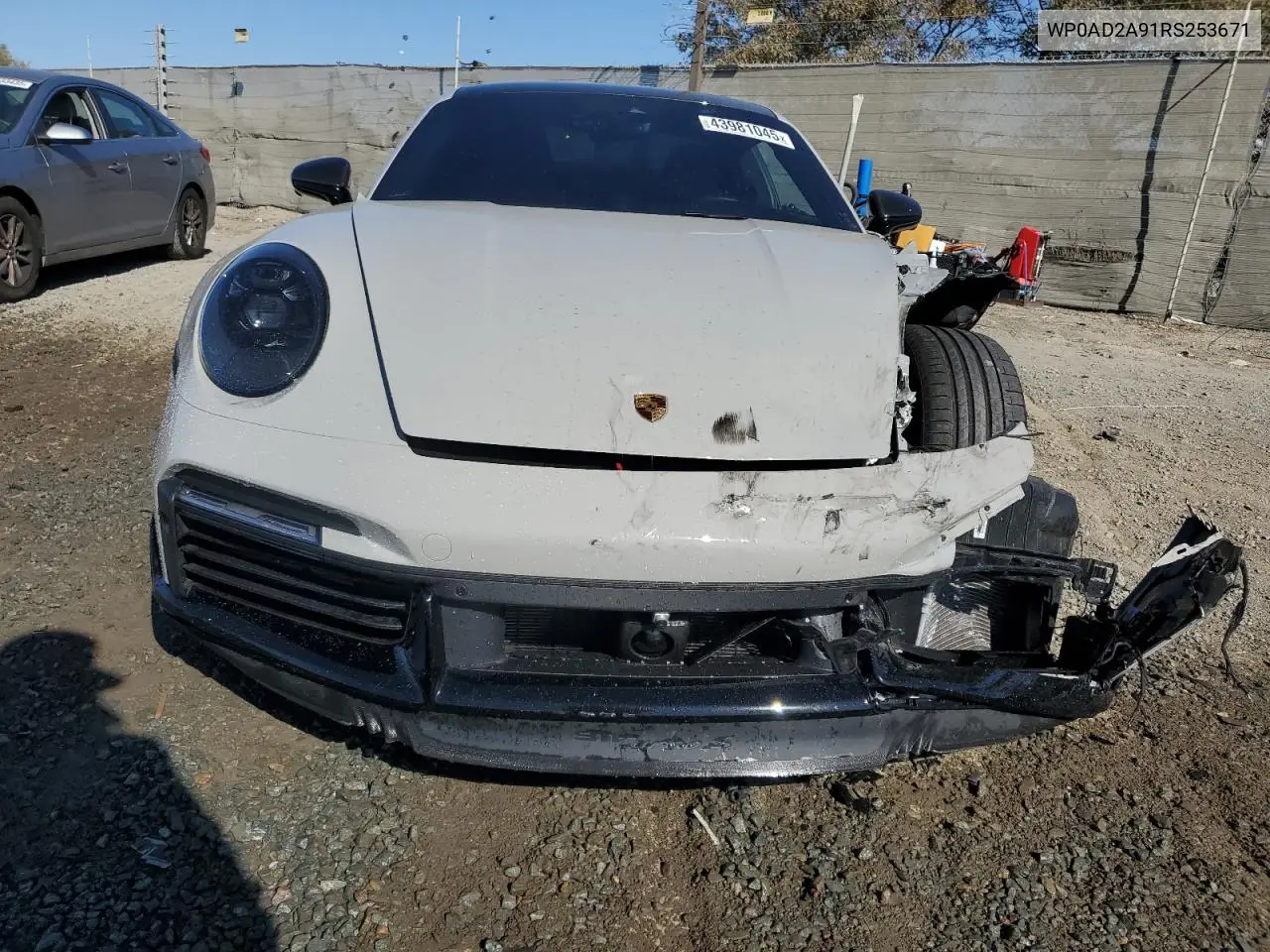 Auction sale of the 2024 Porsche 911 , vin: WP0AD2A91RS253671, lot number: 43981045