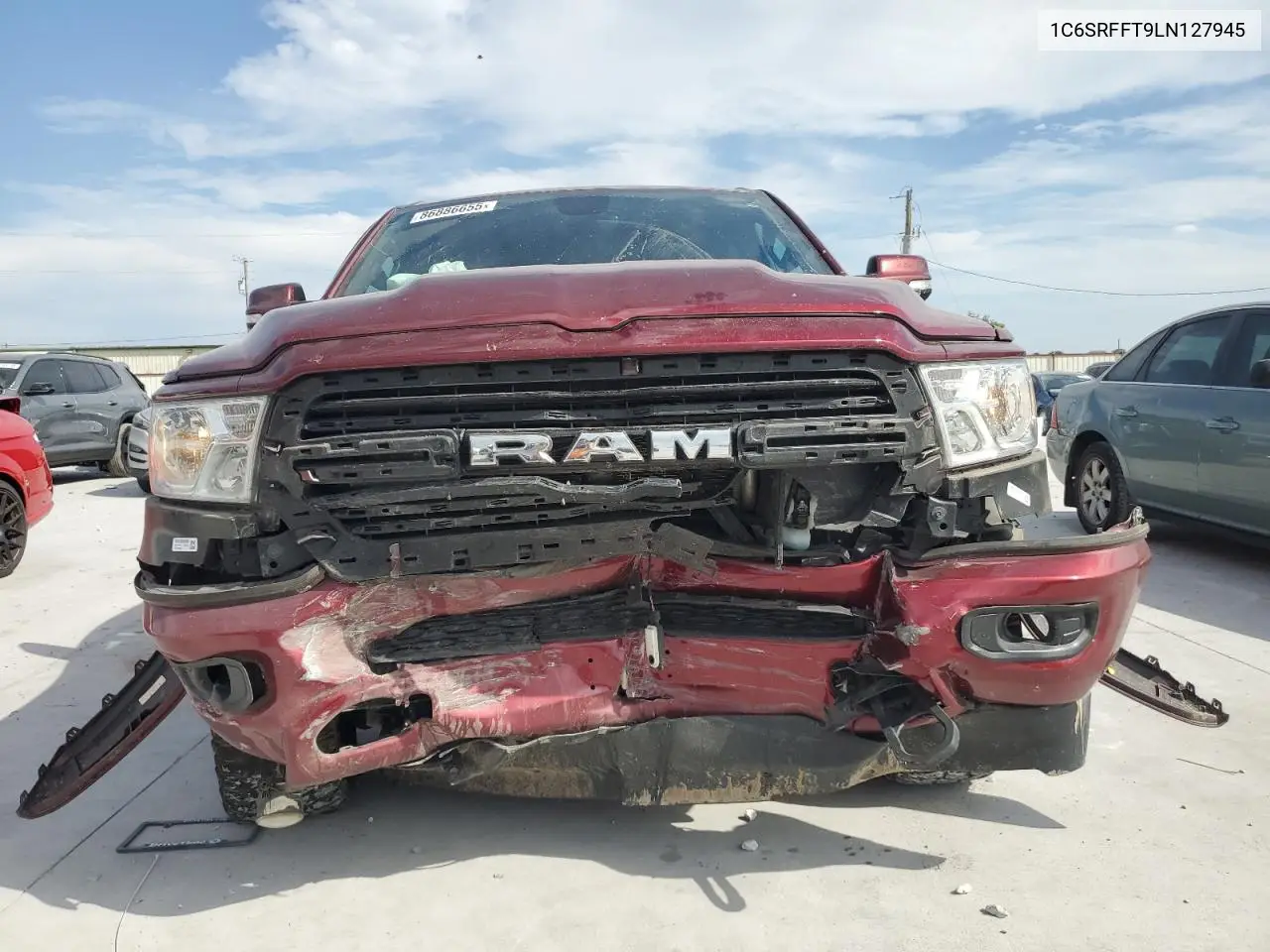 Auction sale of the 2020 RAM 1500 , vin: 1C6SRFFT9LN127945, lot number: 86886655
