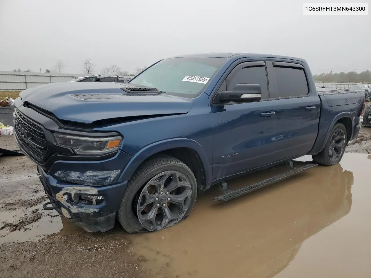 Auction sale of the 2021 RAM 1500 , vin: 1C6SRFHT3MN643300, lot number: 45851955