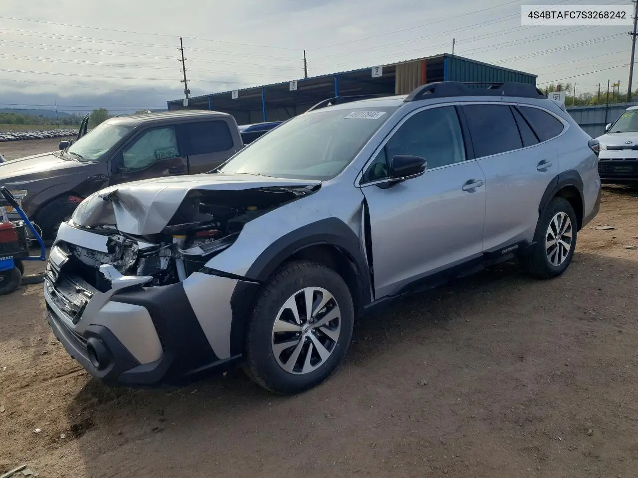 Auction sale of the 2025 Subaru Outback , vin: 4S4BTAFC7S3268242, lot number: 49012846