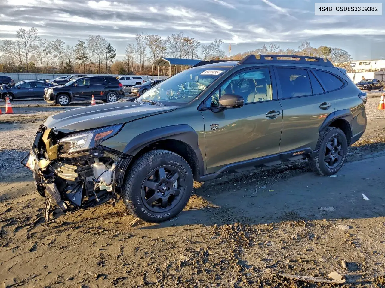 Auction sale of the 2025 Subaru Outback , vin: 4S4BTGSD8S3309382, lot number: 95175815