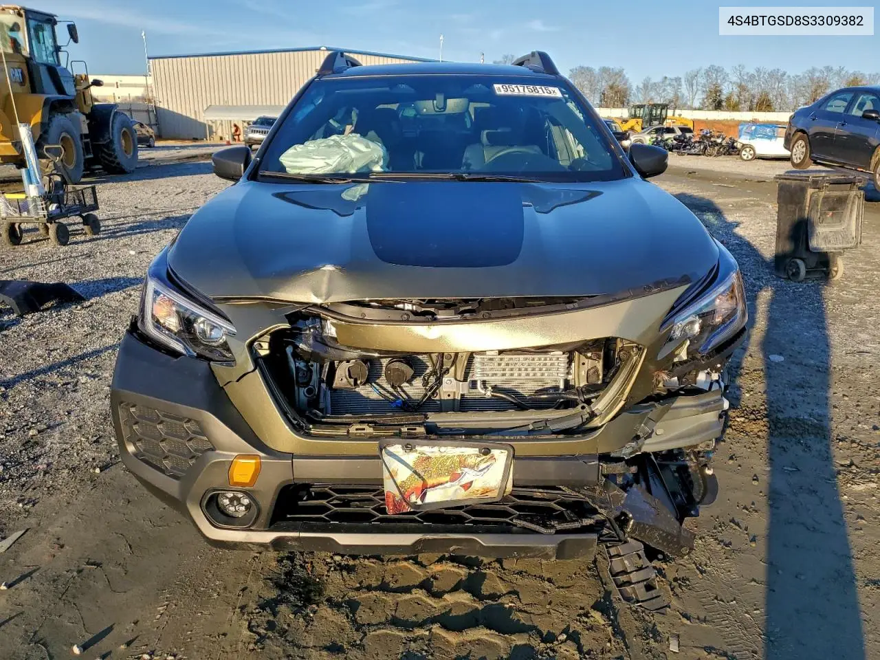 Auction sale of the 2025 Subaru Outback , vin: 4S4BTGSD8S3309382, lot number: 95175815