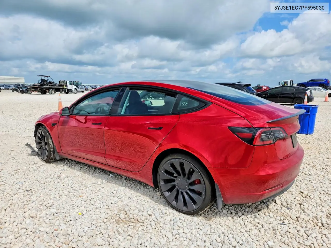 Auction sale of the 2023 Tesla Model 3 , vin: 5YJ3E1EC7PF595030, lot number: 55723906