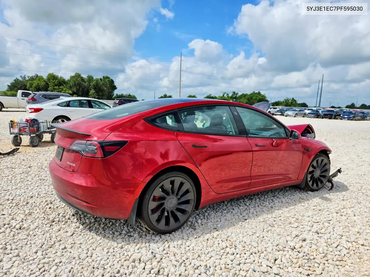 Auction sale of the 2023 Tesla Model 3 , vin: 5YJ3E1EC7PF595030, lot number: 55723906