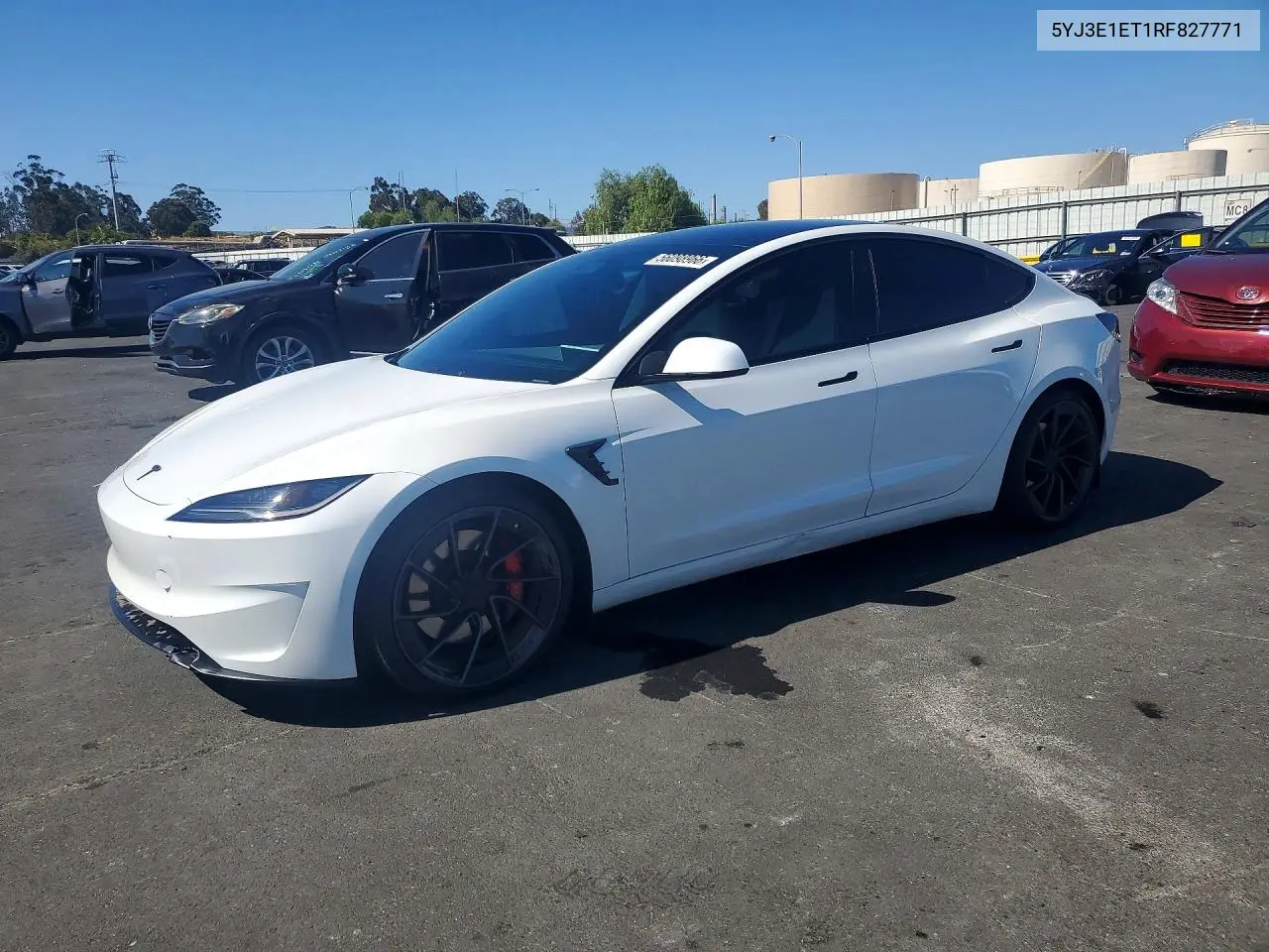 Auction sale of the 2024 Tesla Model 3 , vin: 5YJ3E1ET1RF827771, lot number: 56098966