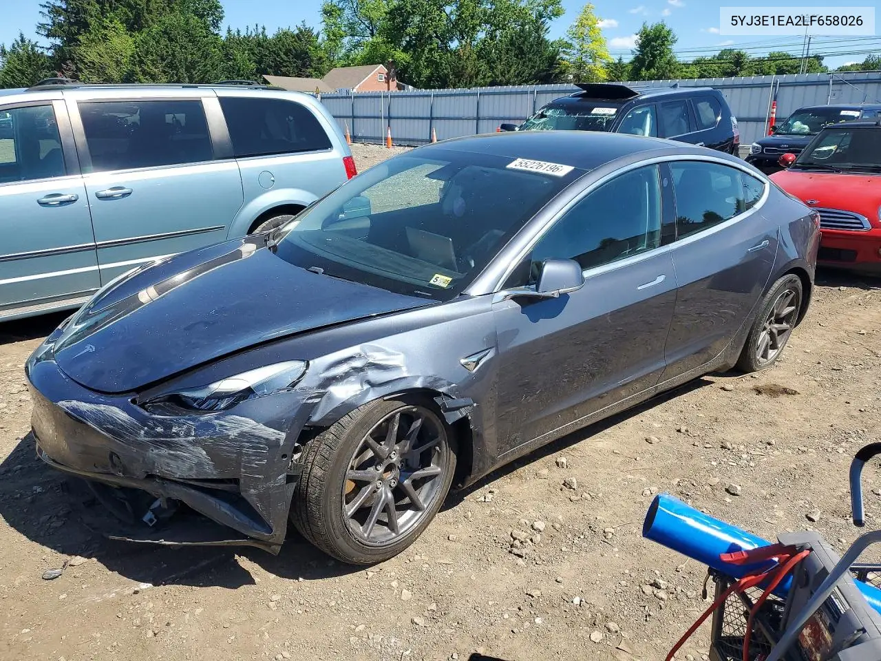Auction sale of the 2020 Tesla Model 3 , vin: 5YJ3E1EA2LF658026, lot number: 55226196