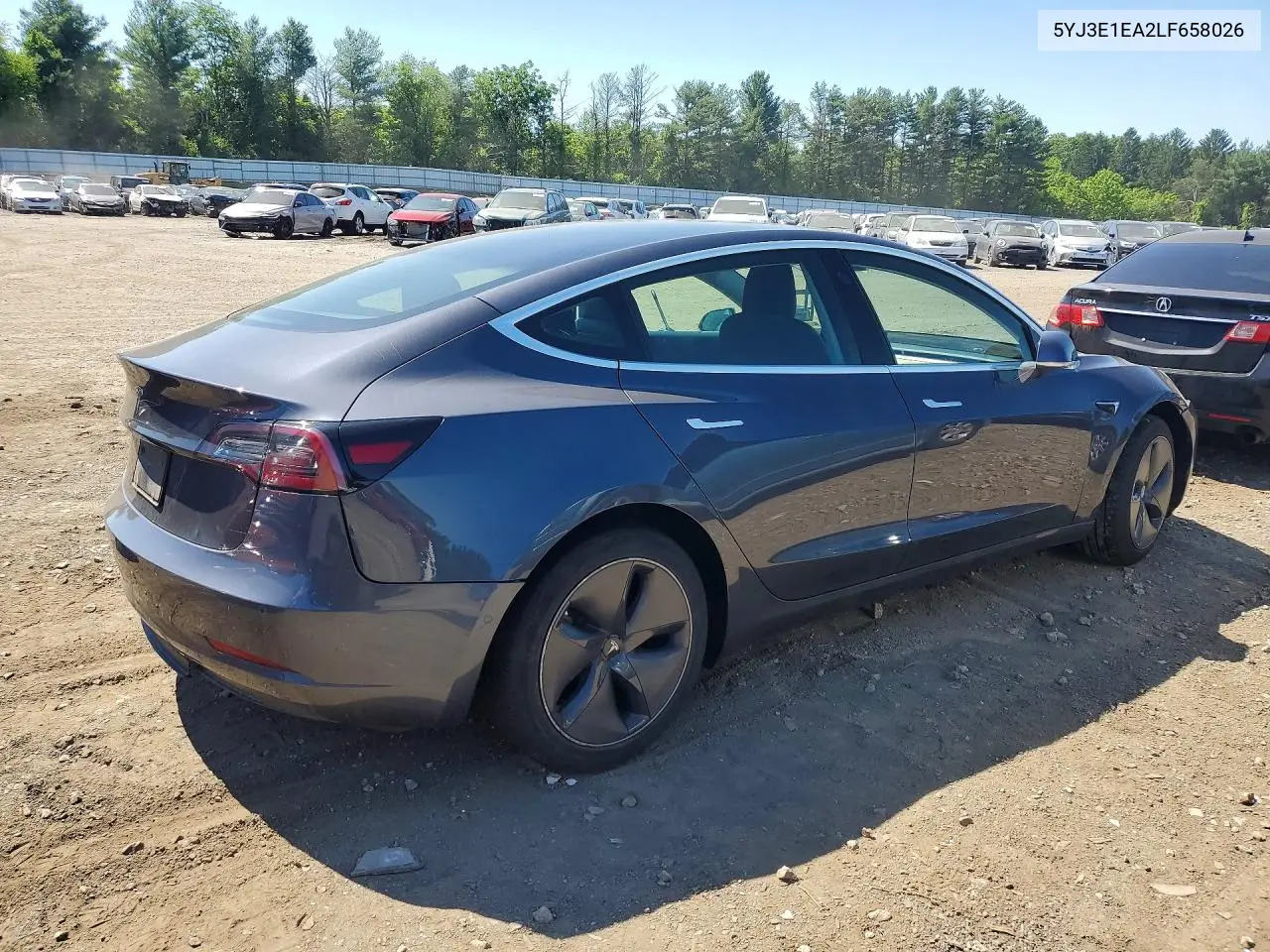 Auction sale of the 2020 Tesla Model 3 , vin: 5YJ3E1EA2LF658026, lot number: 55226196